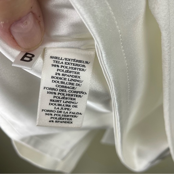 Ann Taylor Petite Black & White Sleeveless Peplum Dress Surplice Top Size 2 P - Picture 12 of 17